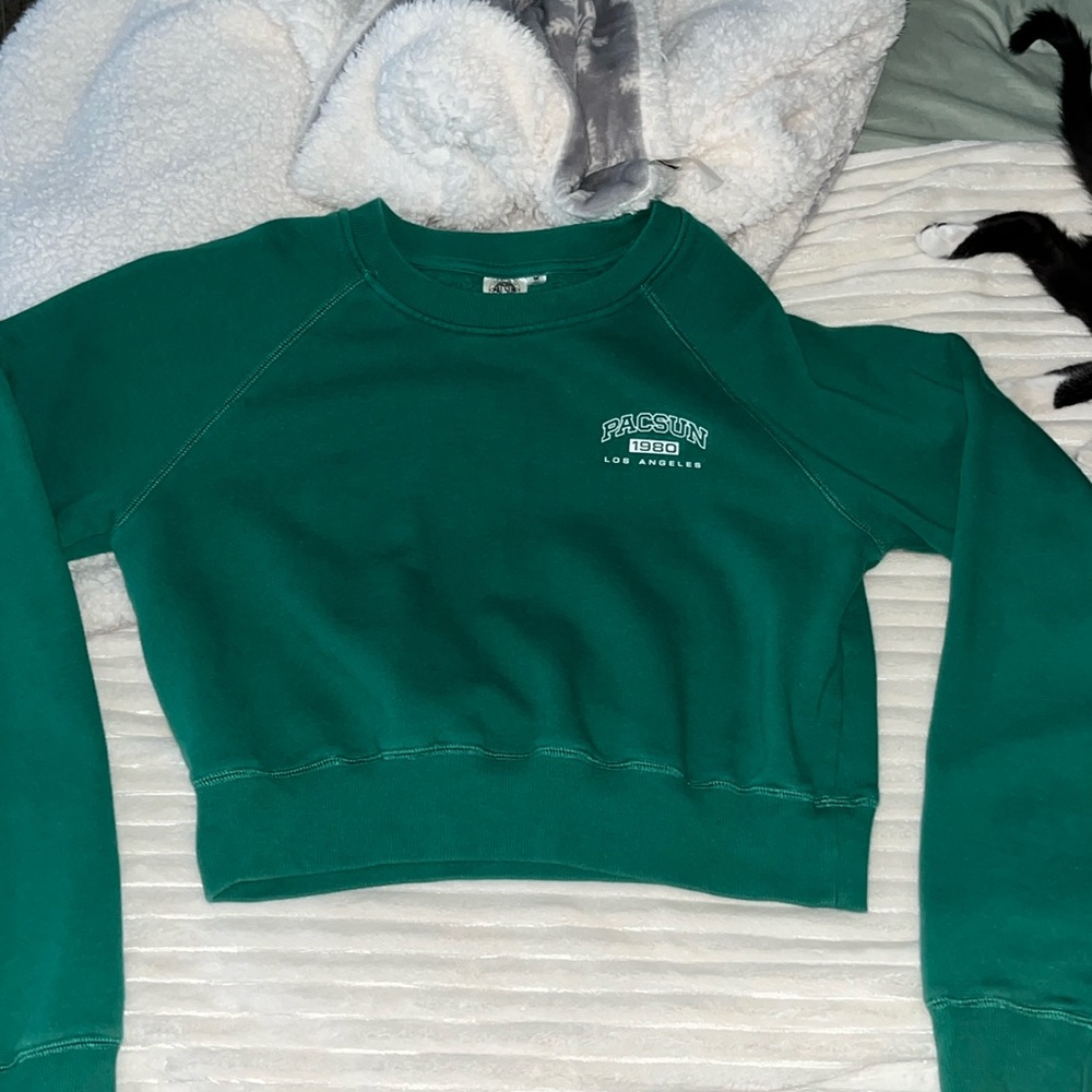Green Pacsun Cropped Crew Neck